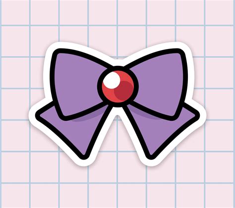 Sailor Moon Bow Sticker Sailor Mars Sailor Venus Sailor Etsy