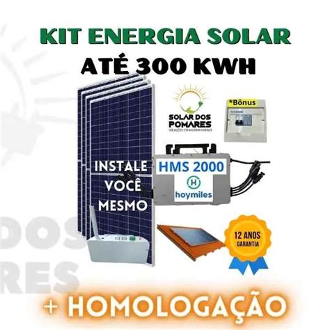 Kit Hoymiles HMS 2000 Energia Solar On Grid