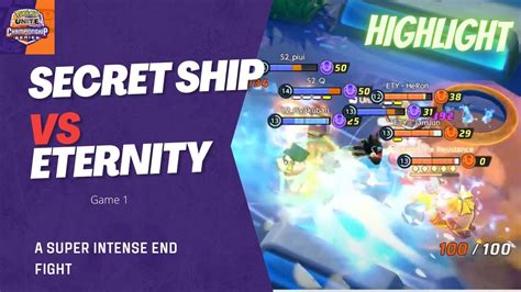 Secrte Ship Vs Eternity Game Day Final Fight Pok Mon Unite World