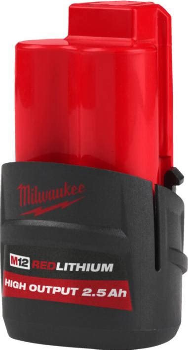 Milwaukee M12 High Output 2.5Ah Battery • Prices