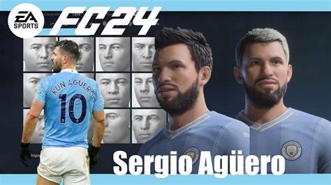 EA FC 24 Create Sergio Agüero Pro Clubs Face Creation YouTube