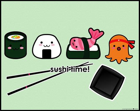 Cartoon Sushi Wallpapers - Top Free Cartoon Sushi Backgrounds ...