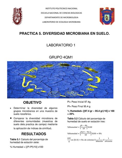 Toaz Libro PRACTICA 5 DIVERSIDAD MICROBIANA EN SUELO LABORATORIO