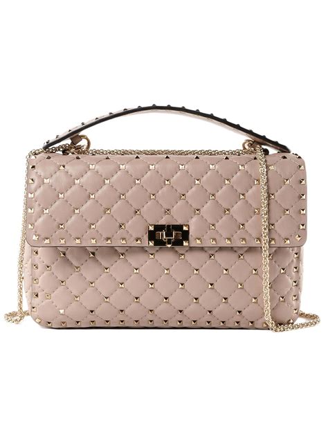 Valentino Garavani Valentino Garavani Quilted Spike Stud Shoulder Bag