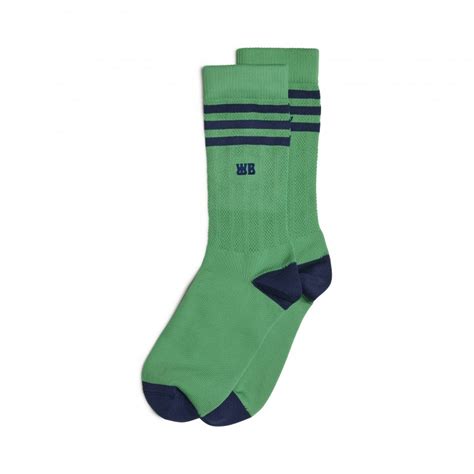 Adidas Originals By Wales Bonner Socks Vivid Greencollegiate Navy