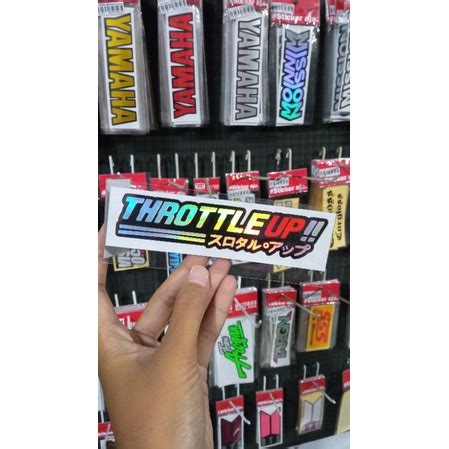 Jual Sticker Cutting Throttle Up Hologram Shopee Indonesia