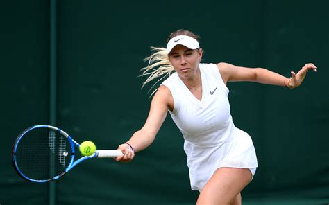 Wimbledon Magda Linette Zagra Mecz Z Amand Anisimov Tenis