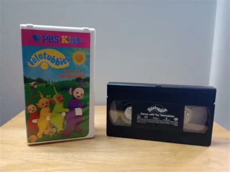 Teletubbies Danse Avec Les Teletubbies Vhs Pbs Enfants Clamshell 1998 Très Bon état Vg Eur 7