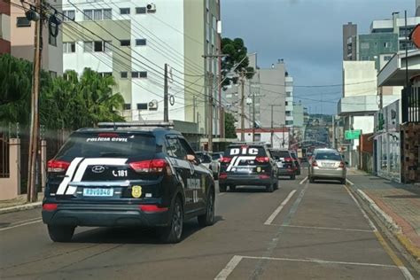 Polícia Civil de Santa Catarina deflagra operação em Palmas Grupo RBJ