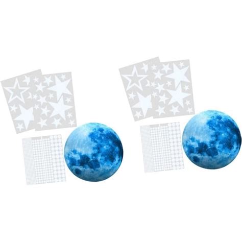 Ensembles Autocollant Lumineux Toile Briller Dans La Lune Stickers