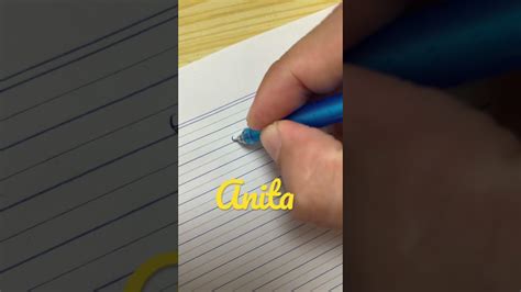 Anita Beautiful Name In Cursive Handwriting Calligraphy Lettering