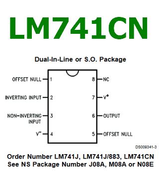 LM741CN Datasheet Operational Amplifier