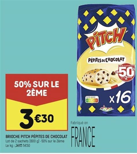 Promo Brioche Pitch P Pites De Chocolat Chez Leader Price