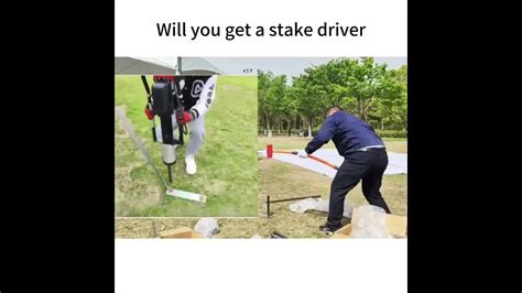 Choose Hammers Or Gas Stake Driver For Tent Staking Youtube