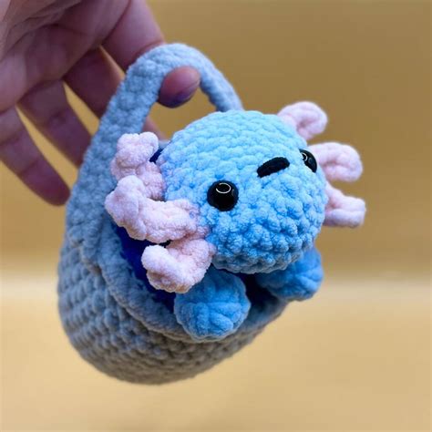 Pattern Drop Adorable Amigurumi Axolotl In A Bucket Low Sew Crochet