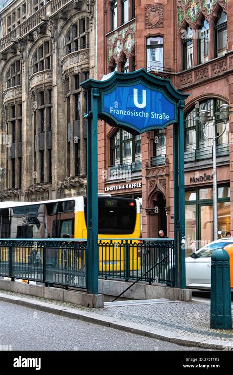 U Franz Sische Strasse Underground U Bahn Station Entrance In