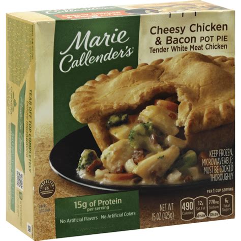 Marie Callender S Cheesy Chicken And Bacon Pot Pie Large Size Shop Pruett S Food