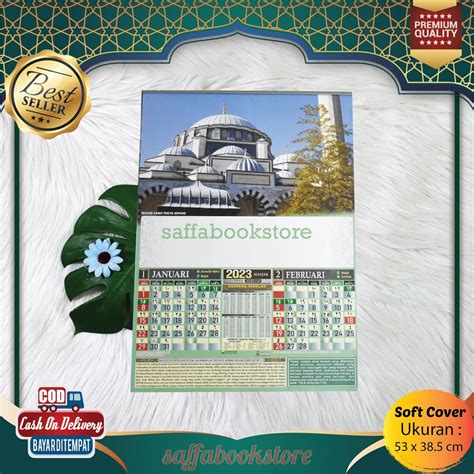 Jual Kalender 2023 Masehi Dan Hijriah Gambar Masjid Jumbo Besar Tahun