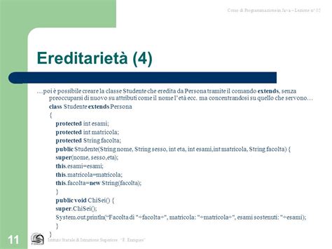 Lezione N 05 Istituto Statale Di Istruzione Superiore F Enriques