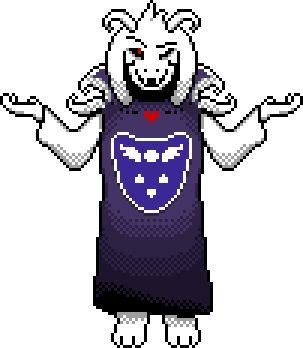 Undertale Asriel Dreemurr Sprite In Colour