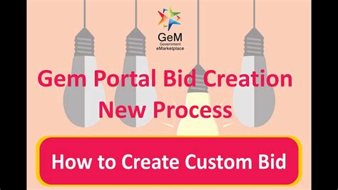 How To Creat Custom Bid On Gem Portal Gem Gemportal Tranding