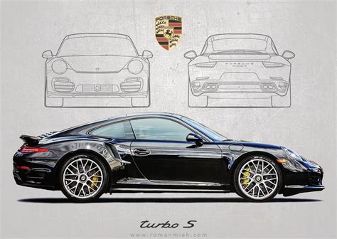 Image Of Porsche 911 Turbo S Poster Print