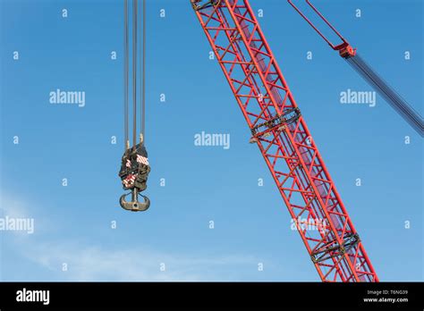 Crane Boom Lifting Equipment Isolated Hi Res Stock Photography And