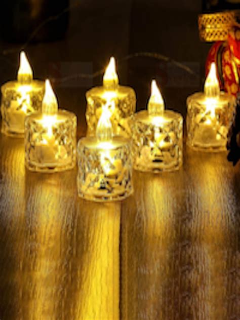 Buy Satyam Kraft 6 Pcs Yellow Led Tea Light Candles Candles For