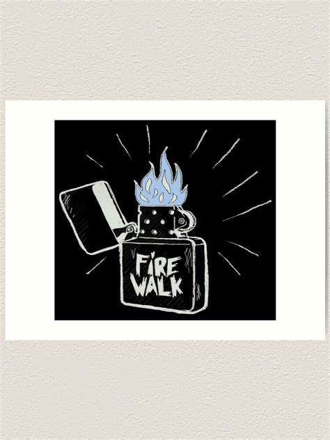 Original Before The Storm Fire Walk Logo Art Print By Silivanilli