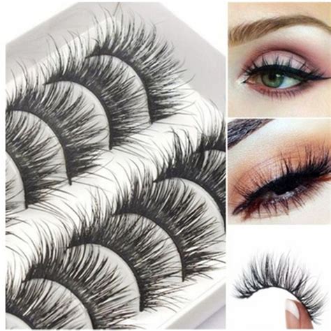 Bestp Natural False Eyelashes With Pairs Mink Lashes Thick Long