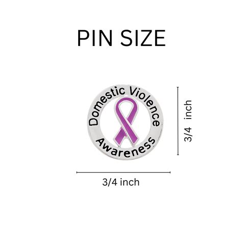 Bulk Domestic Violence Awareness Purple Ribbon Pins Domestic Violence