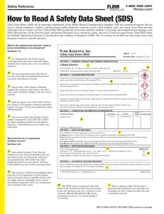 Material Safety Data Sheet Msds Flinn Scientific Inc