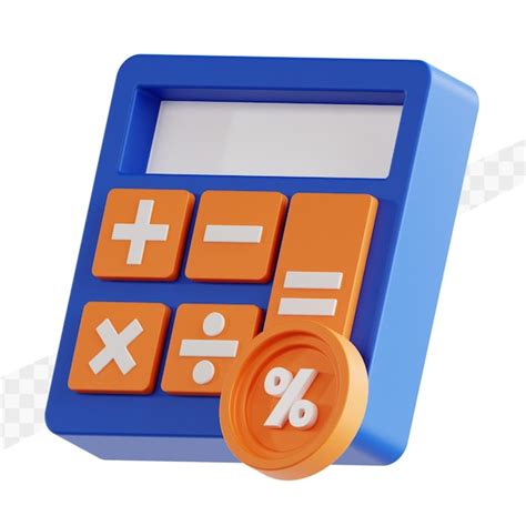 Premium Psd Calculator 3d Render Illustration