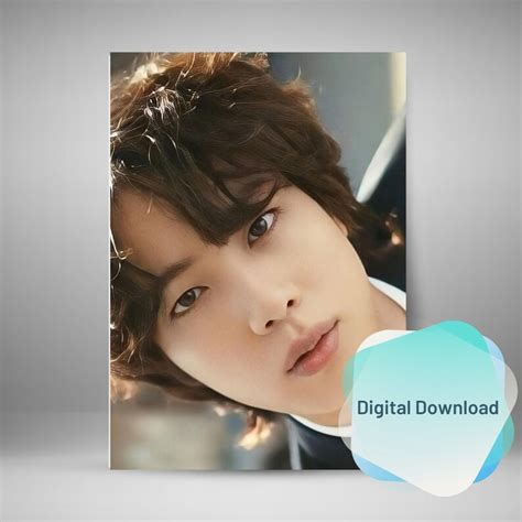 BTS Jin Poster, Digital Download, Aesthetic Decor, BTS Wall Art, Jin ...