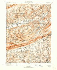 1914 Map Of Wind Gap PA High Res Pastmaps