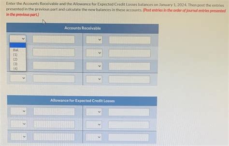 Solved Enter The Accounts Receivable And The Allowance For Chegg