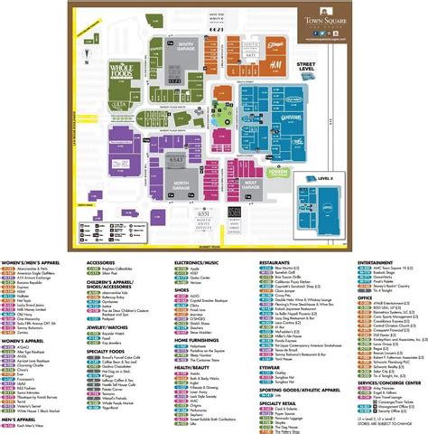 Town square Las Vegas map - Town center Las Vegas map (United States of ...