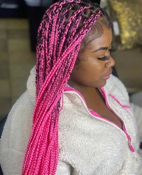 50 Colored Box Braids And Cornrows Hairstyles To Feel, 47% OFF