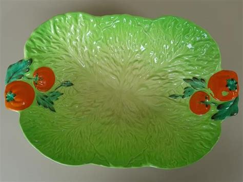 Glorious Salad Bowl Beswick Ware Lettuce Leaf Tomato Large Dish