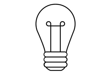 Light Bulb Clipart Silhouette Graphic by TiveCreate · Creative Fabrica