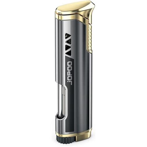 Jopoo Briquet Tempete Gaz Recharge Chalumeau Rechargeable Coupe Vent