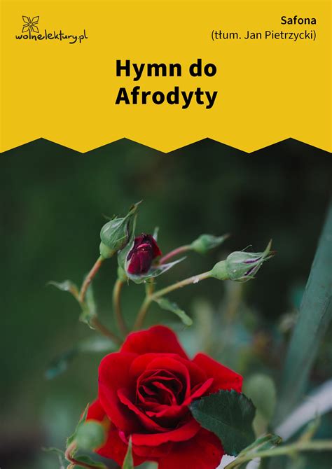 Safona Wyb R Poezji Hymn Do Afrodyty Wolne Lektury