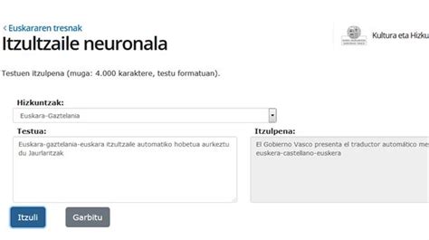 Traductor Autom Tico Neuronal Euskara Castellano Y Castellano Euskera