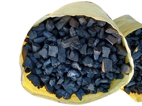 Lumps Solid Pieces Black Charcoal Gitti For Burning Packaging Size