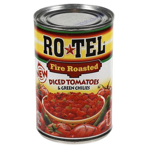 Rotel Fire Roasted Diced Tomatoes And Green Chilies 10 Oz Tomatoes