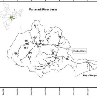 Information about gauging stations in Mahanadi River basin. | Download ...