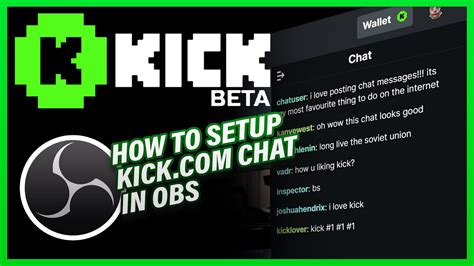 How To Setup KICK Chat In OBS YouTube