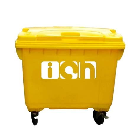 WholesaleHDPE 660L 1100LMobile Garbage Bin 4 Wheel Green Bandaraya