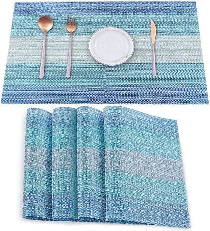 Amazon Jujin Placemats Set Of 8 Non Slip Washable PVC Heat