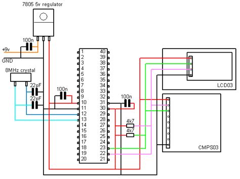 the wiring diagram for an electronic device